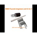 GEEK VAPE - 4 + 4 Pack N80 Fused Clapton Coil F203 2 in 1