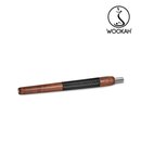 WOOKAH - Wooden Mouthpiece Walnut Black Leather