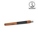 WOOKAH - Wooden Mouthpiece Teak Black Leather