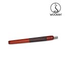 WOOKAH - Wooden Mouthpiece Padouk Brown Leather