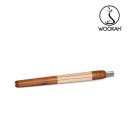 WOOKAH - Wooden Mouthpiece Teak Beige Leather