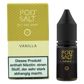 POD SALT - Vanilla Nikotinsalz Liquid mit Steuerzeichen 11mg/ml