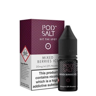 POD SALT - Mixed Berries Ice Nikotinsalz Liquid 10ml mit Steuerzeichen 11mg