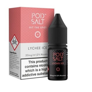 POD SALT - Lychee Ice Nikotinsalz Liquid mit Steuerzeichen 11mg/ml