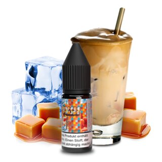 STEAMSHOTS - Kaffeepause Karamell Frape NicSalt Liquid 10ml mit Steuerzeichen