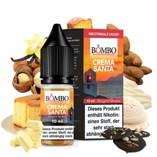 BOMBO - CREMA SANTA 10 ml NicSalt Liquid mit Steuerzeichen