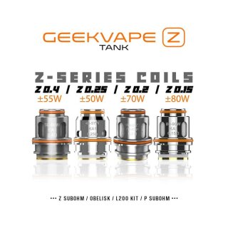 GEEK VAPE - Z-Series Coils 0,4 Ohm