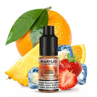 MARYLIQ - Citrus Sunrise NicSalt Liquid 10ml