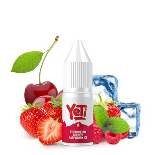 YETI - Summit Sour Strawberry Cherry Raspberry Ice 10ml Nikotinsalz Liquid