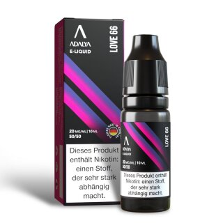 ADALYA - Love 66 NicSalt 10ml mit Steuerzeichen